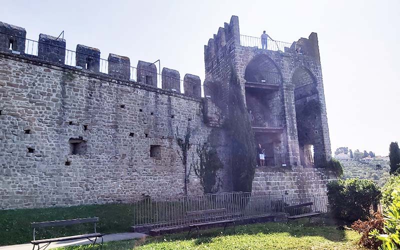 Die Stadtmauer von Piran