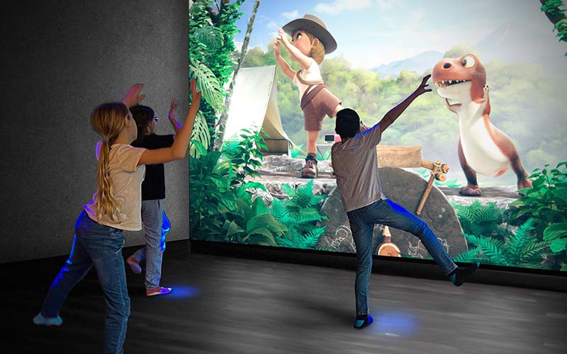 Jurassic-The Immersive Experience, Gamification Lab, Playoke Dino Dance (Foto © Immersium:Wien)