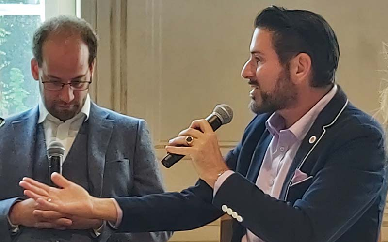 Levente Török mit Clemens Unterreiner