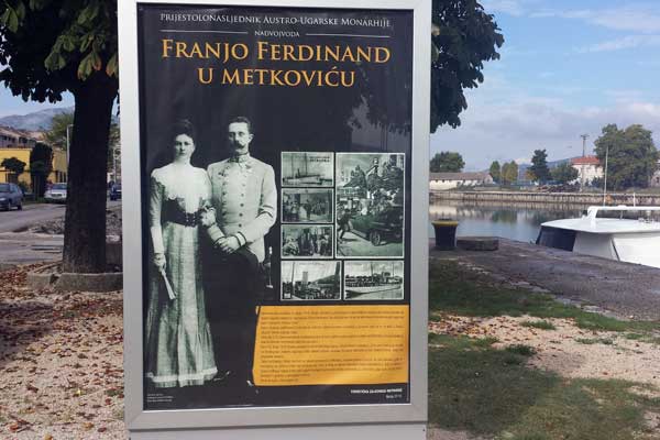 Thronfolger Franz Ferdinand besuchte mit seiner Gattin die Stadt
