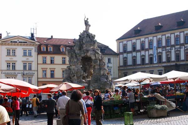 Der Krautmarkt mit dem Parnasbrunnen