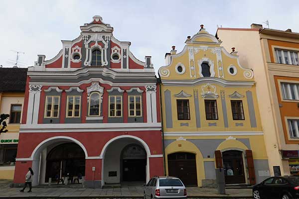 Das Haus mit der Nische des Heiligen Nepomuk in Písek