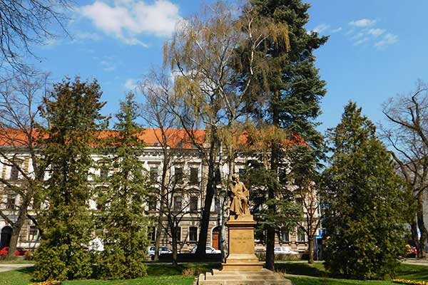 Das Denkmal des Namensgebers des Parks:  František Palcký