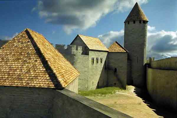 So hat die Burg früher einmal ausgesehen