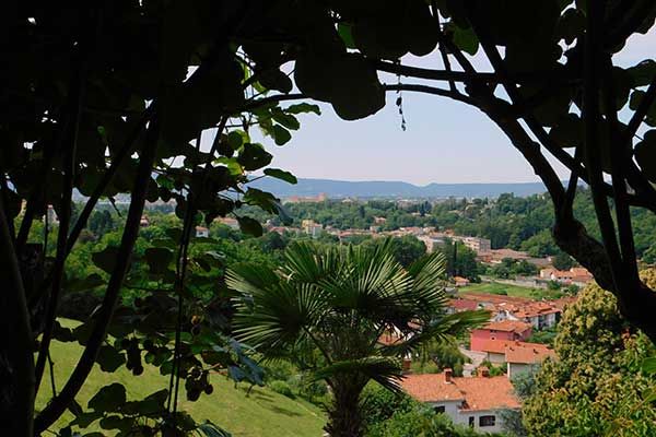 Blick vom Kloster ins Wippachtal bei Nova Gorica