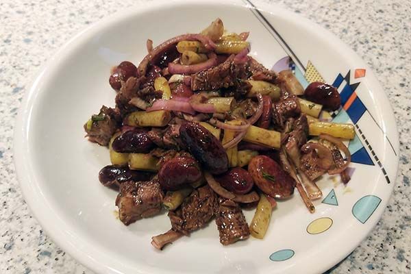 Eine steirische Delikatesse: Käferbohnensalat