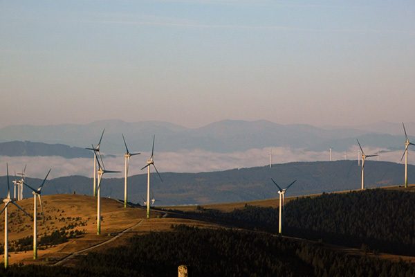 Hier stehen bereits Windräder ...