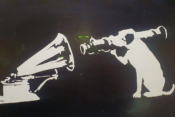 His Masters Voice by Banksy