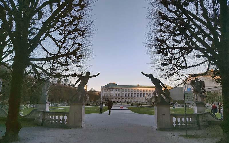 Ein Blick noch auf Schloss Mirabell