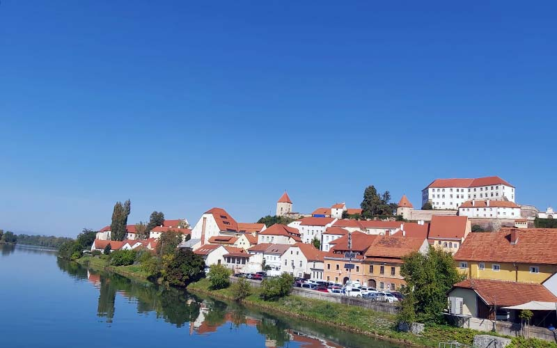 Blick auf Schloss Ptuj