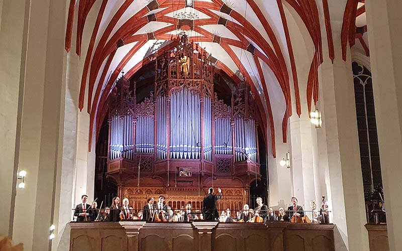 Beim Weihnachtsoratorium in der Thomaskirche