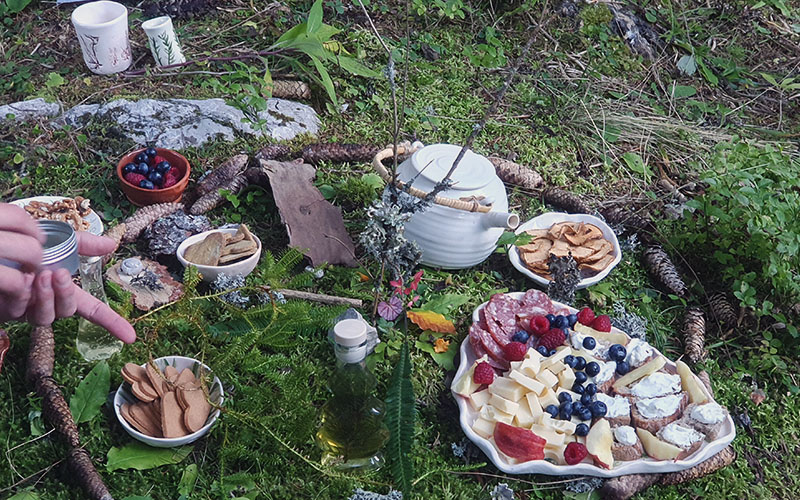 Hmmmm, das Wald-Picknick ...
