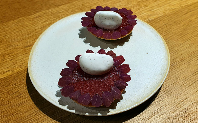 Florale kulinarische Kunst