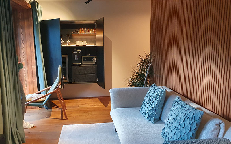 Eine Suite im Boutique Hotel