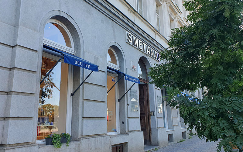 Blick zum Ehemaligen Wohnhaus von Smetana