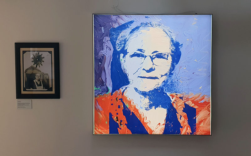 Portrait von Warhols Mutter