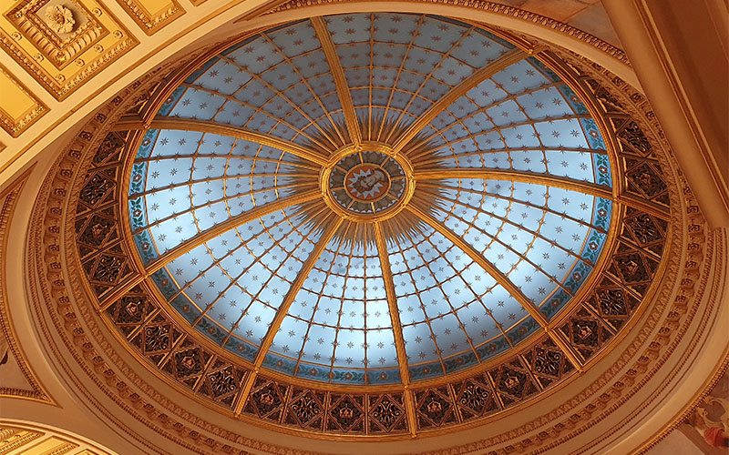 Der Blick zur Decke des Pantheons