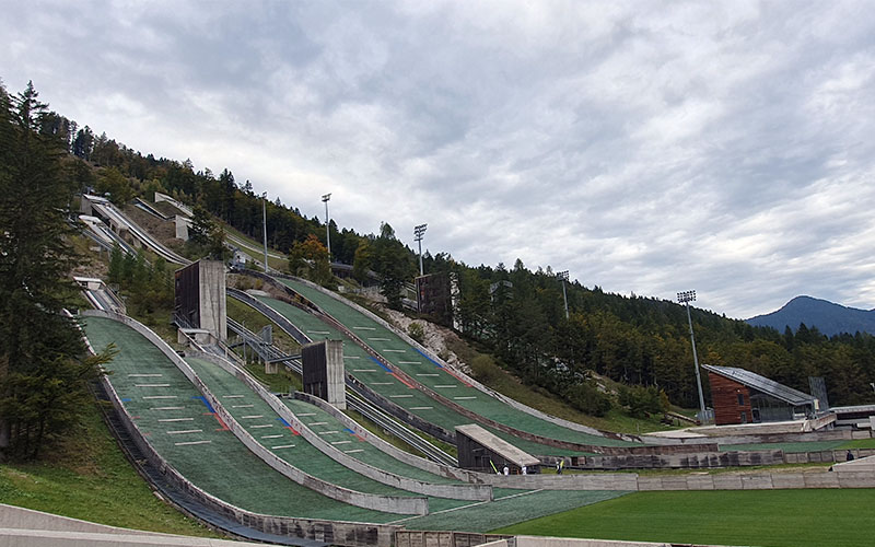 Ein Blick zu den Schanzen