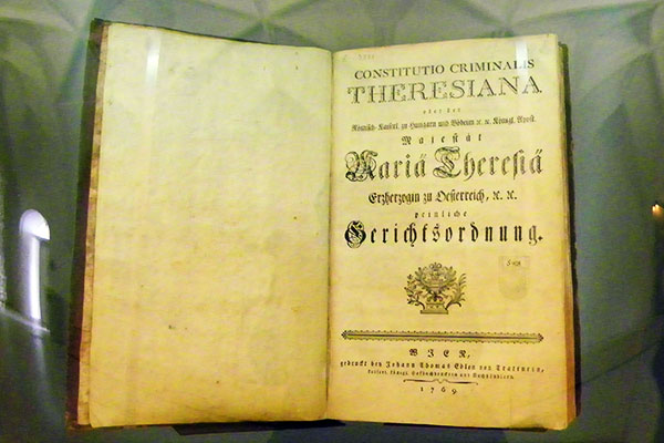 Die "Theresianische Gerichtsordnung"