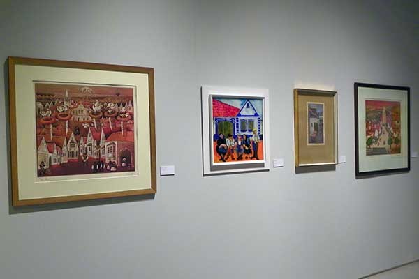 Auch Bilder von Gottfried Kumpf sind in der neuen Dauerausstellung in der Landesgalerie zu sehen