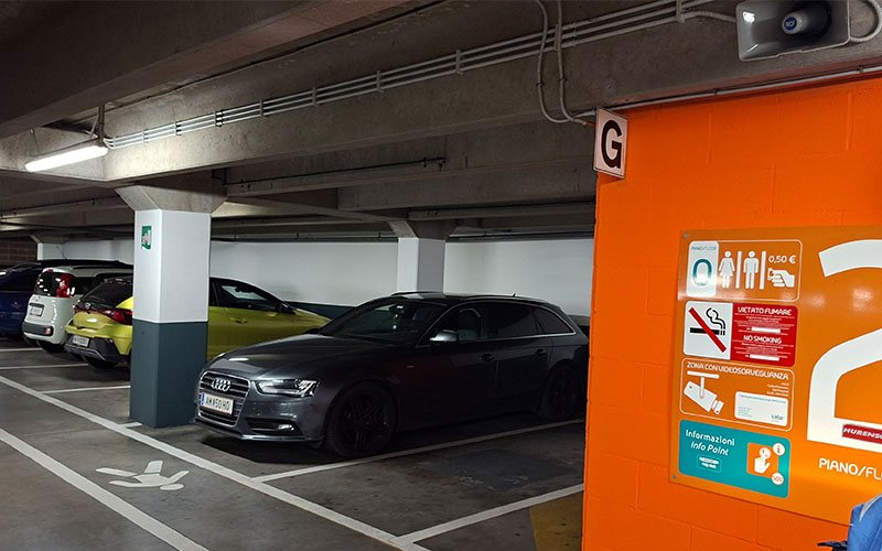 Hier parkte mein Auto sicher vier Tage lang