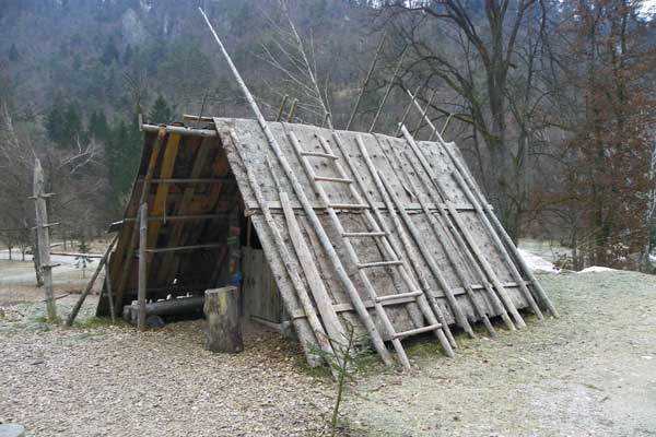 Das waren die Hütten der Holzarbeiter