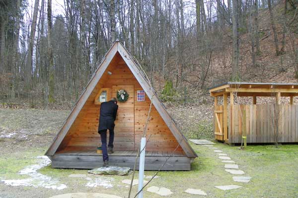 Die kleinen Glamping Hütten