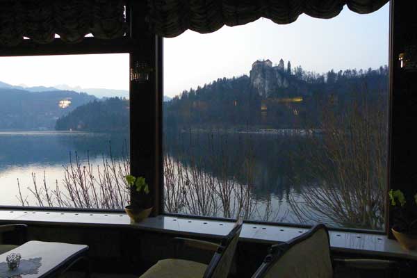 Ein wunderbarer Ausblick auf den Bleder See