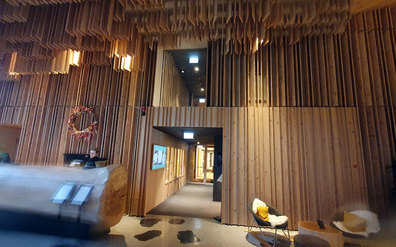 Der Eingangsbereich des Hotels