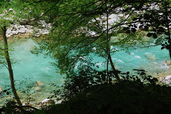 Blick zur Soča