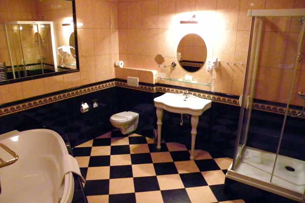 Mein Zimmer im Hotel Zlatý Anděl