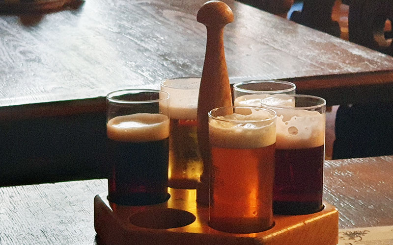 Die Portion "Verkostungsbier"