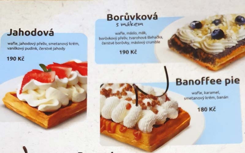 Die Spezialitäten des Hauses: Waffeln