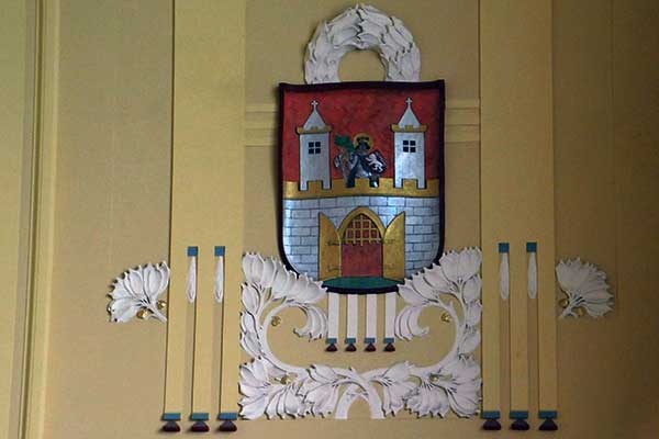 Wappen in der Kuppel