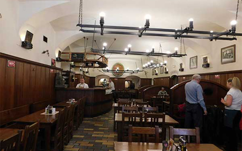 Blick ins Innere des U Medvídů