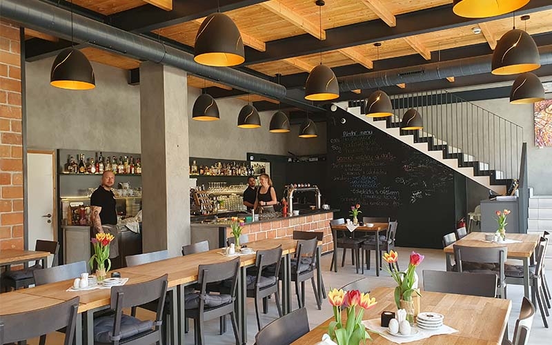 Der Gastraum im Restaurant Panský Dvůr 