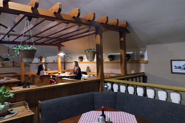 Blick in den "ersten Stock" im Restaurant U Potůčku