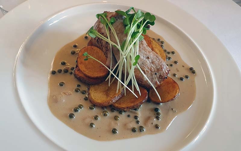 Schweinefilet mit Pfeffersauce