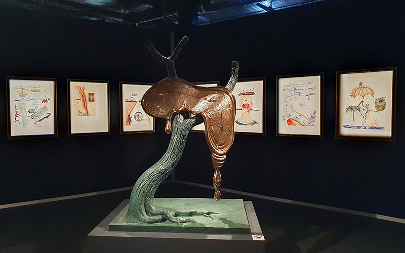 Salvador Dalí im Studio F der Stadthalle Wien