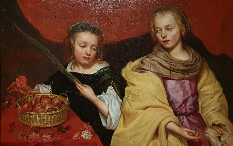 Michaelina Wautier: Zwei Mädchen als Heilige Agnes und Heilige Dorothea