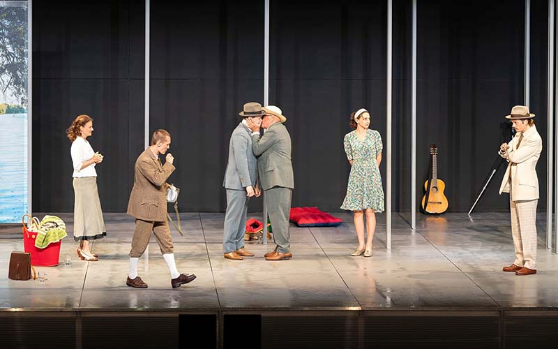 Alexandra-Maria Timmel, Tristan Witzel, Lukas Haas, Wolfgang Böck, Clara Wolfram, Nils Hausotte (Foto © Schloss-Spiele Kobersdorf, Vogus)