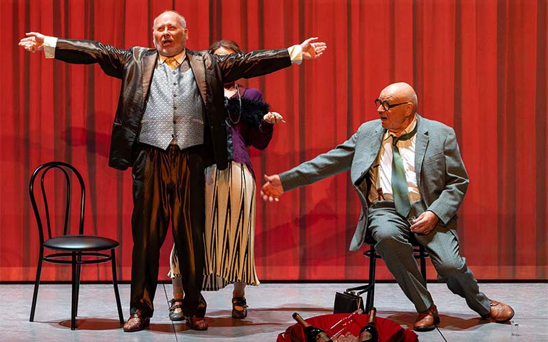 Peter Färber, Alexandra-Maria Timmel, Wolfgang Böck (Foto © Schloss-Spiele Kobersdorf, Vogus)