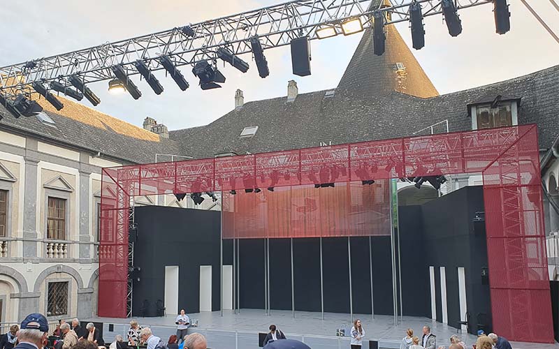 Blick zur Bühne in Kobersdorf 2025