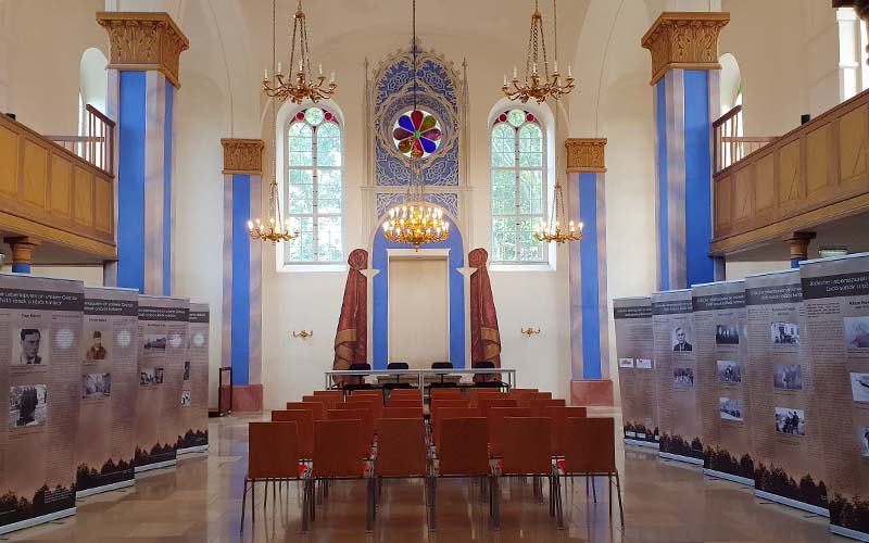 Im Inneren der ehemaligen Synagoge von Kobersdorf