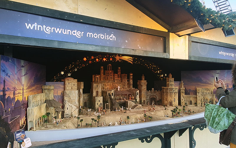 DAs Modell der Weihnachtskrippe von Mörbisch