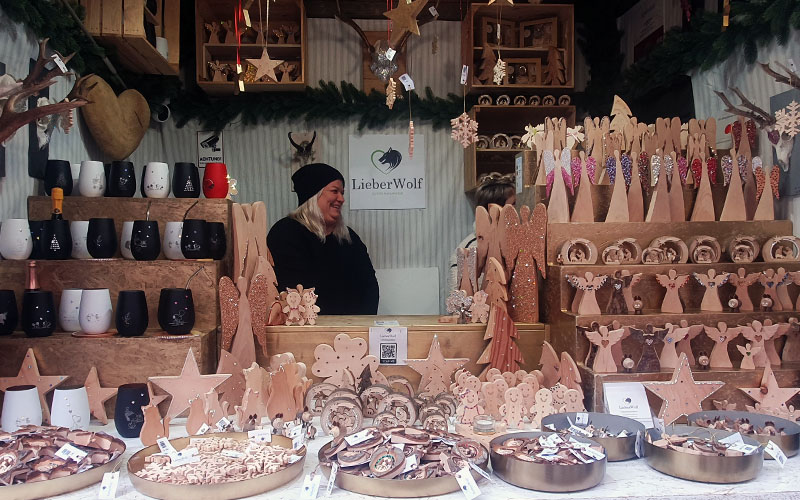 Glitzerndes am Weihnachtsmarkt am Stephansplatz