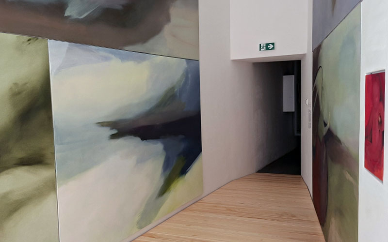 Blick auf die Installation von Konstanze Stoiber