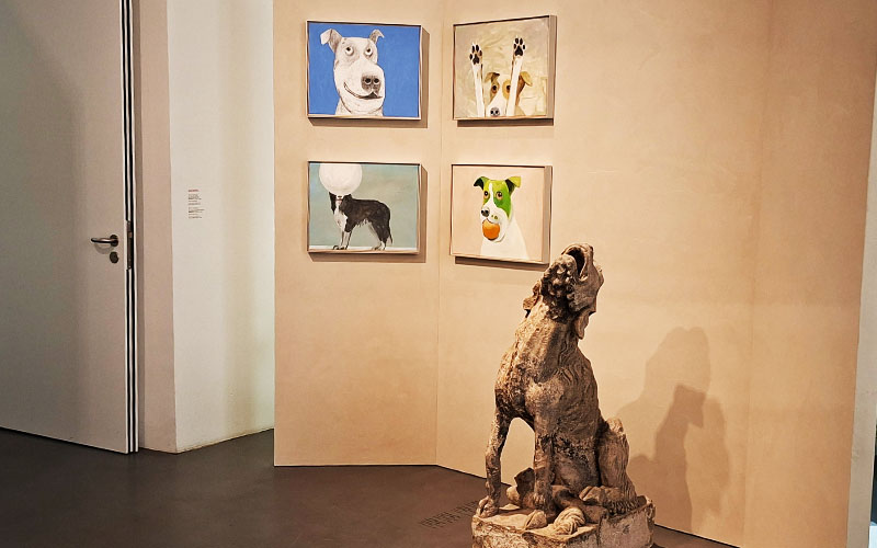 Der "wasserspeiende Hund" von St. Stephan "bewacht" die Ausstellungsräume