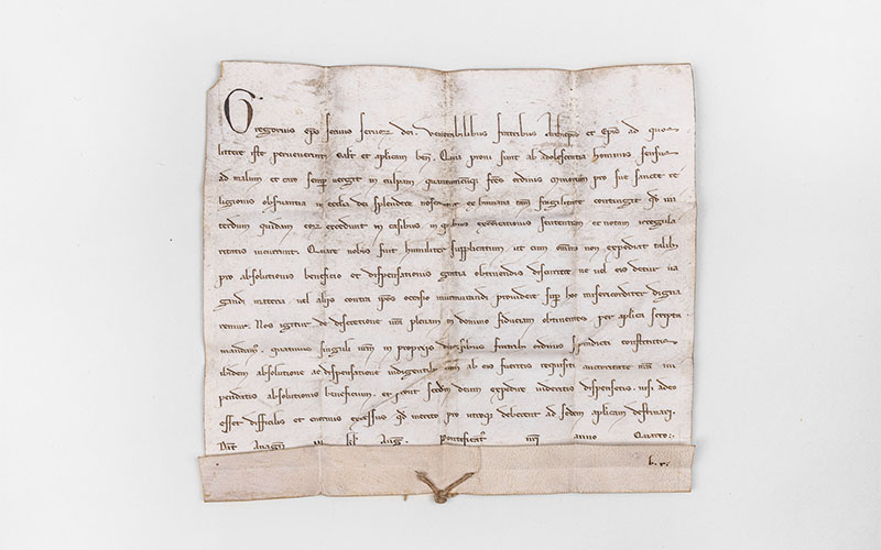 Urkunde Papst Gregor IX.