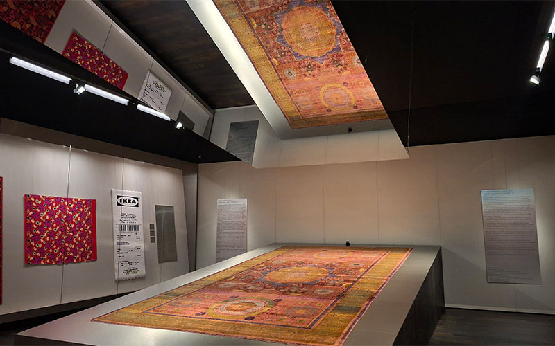 Der wunderschöne seidene Mamlukenteppich